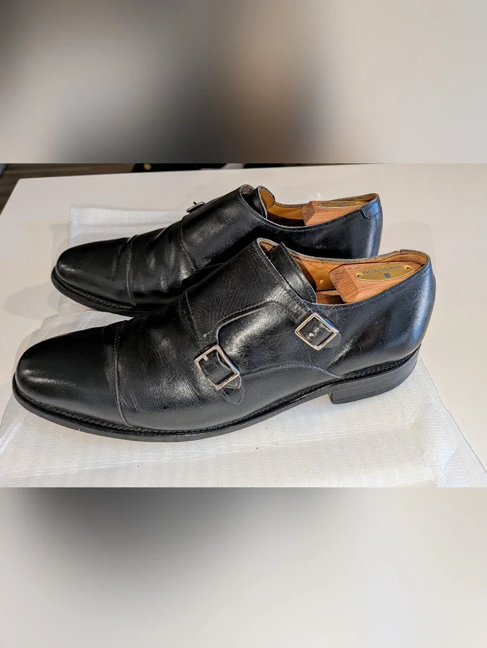 Allen Edmonds Double Monk Strap Dress Shoe.